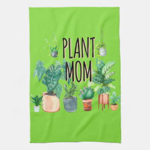 Plant Mom -Gardening, Planter Gift For Mom Tea Towel