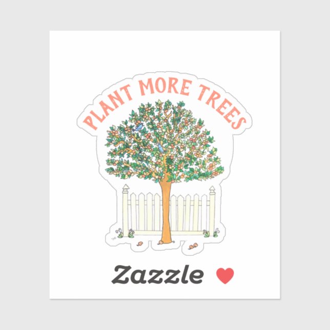Plant More Trees Peach Tree (Sheet)