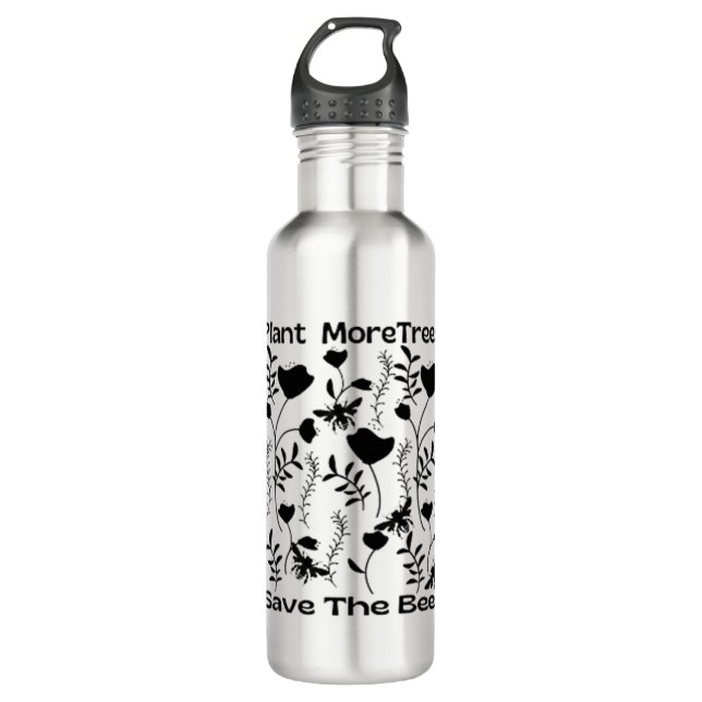 Plant More Trees Save The Bees 710 Ml Water Bottle (Front)