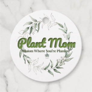 Plant Mum Botanical Gift Tag – Double-Sided with T