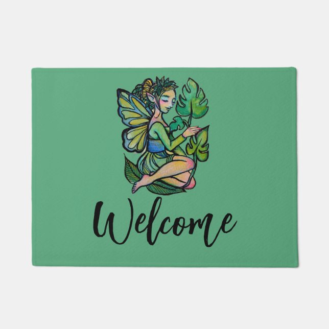 Plant Mum Fairy             Doormat (Front)