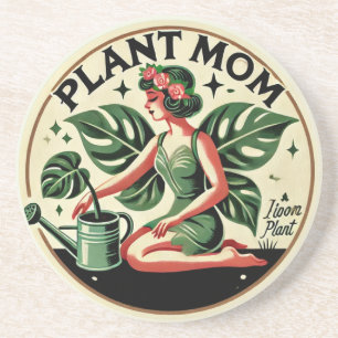 Plant Mum Fairy Monstera Plants Coaster