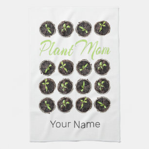 Plant Mum Garden Flower Hobby Gardener or Florist Tea Towel