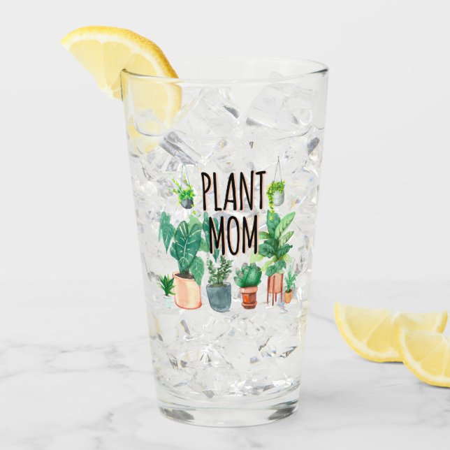 Plant Mum -Gardening, Planter Gift For Mum Glass (Front Ice)