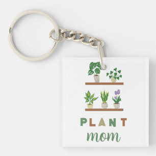 Plant Mum Gift Tropical Greenery  Key Ring