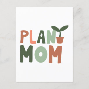 Plant mum  holiday postcard