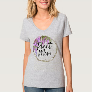Plant Mum Wisteria Wreath Frame T-Shirt