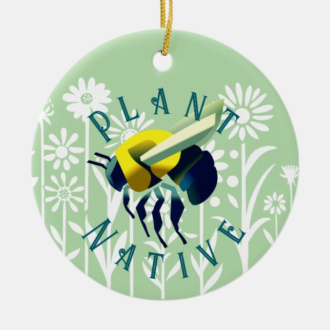 Plant Native Ceramic Tree Decoration (Front)