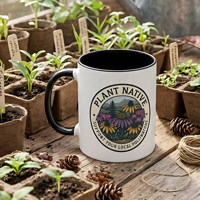 Plant Native – Support Local Pollinators Mug (Creator Uploaded)