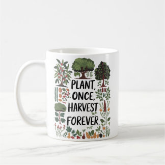 Plant Once, Harvest Forever – Food Forest Design Coffee Mug