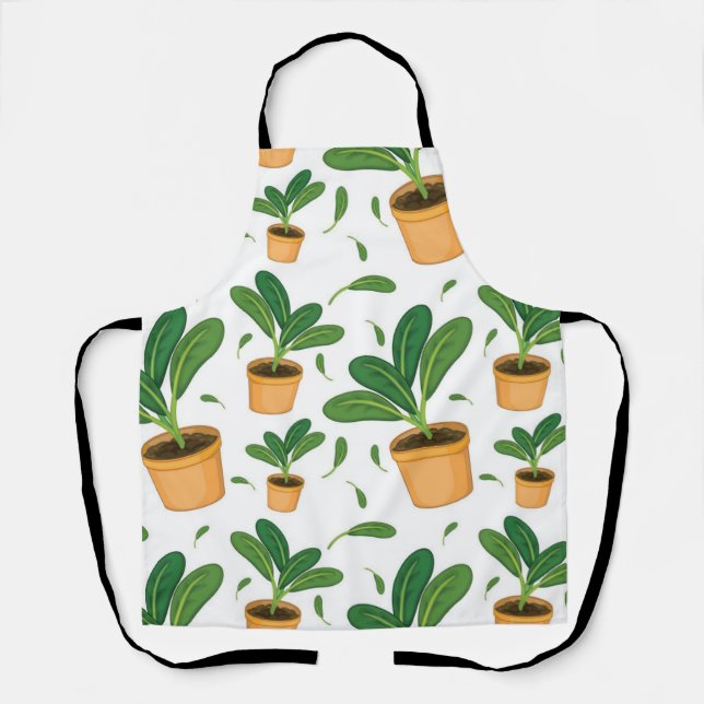 Plant pattern apron (Front)