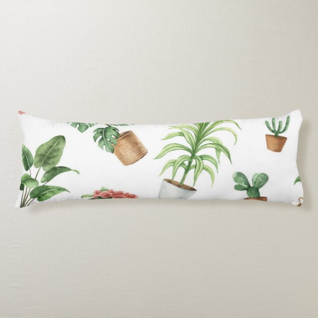 Plant pattern body cushion (Front)