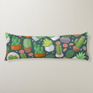 Plant pattern body cushion