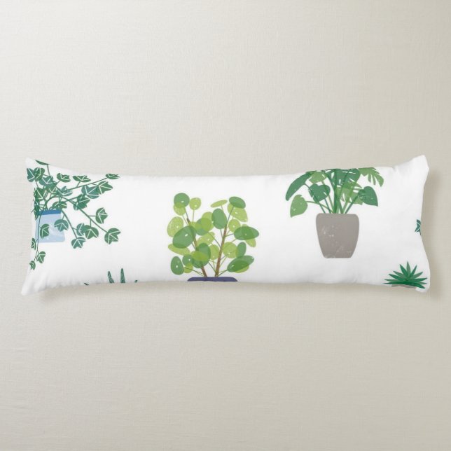 Plant pattern body cushion (Front)