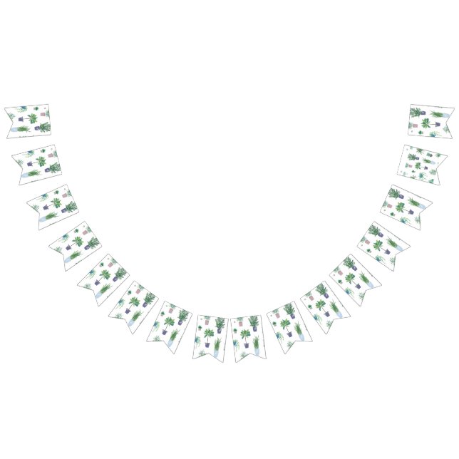 Plant pattern bunting  (All)