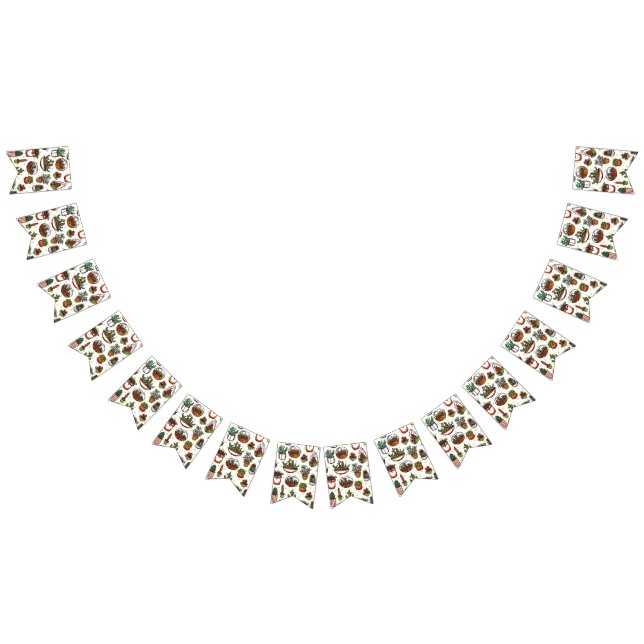 Plant pattern bunting  (All)