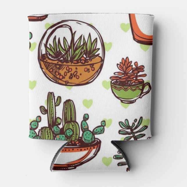 Plant pattern can cooler (Front)