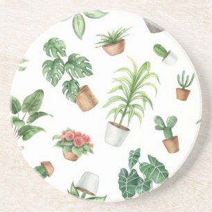 Plant pattern coaster