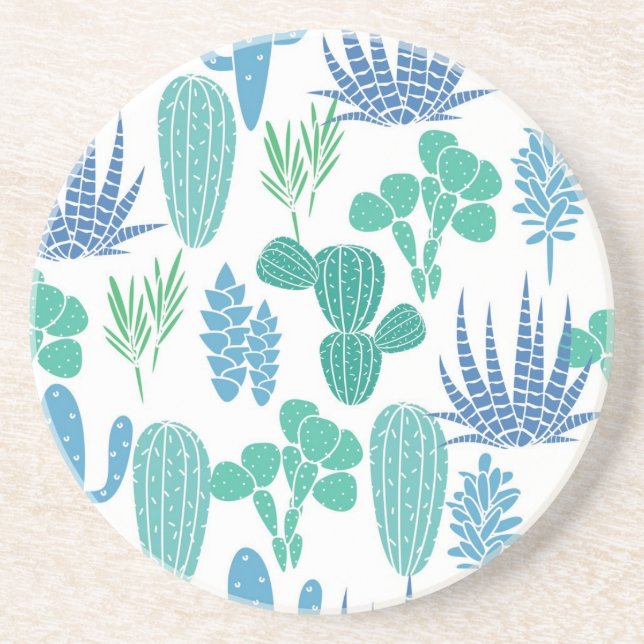 Plant pattern coaster (Front)