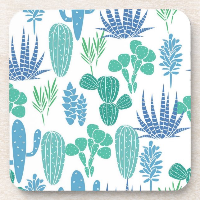 Plant pattern coaster (Front)