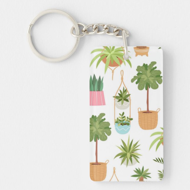 Plant pattern key ring (Front)