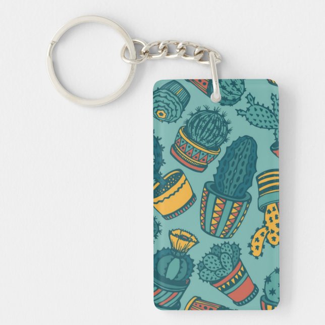 Plant pattern key ring (Front)