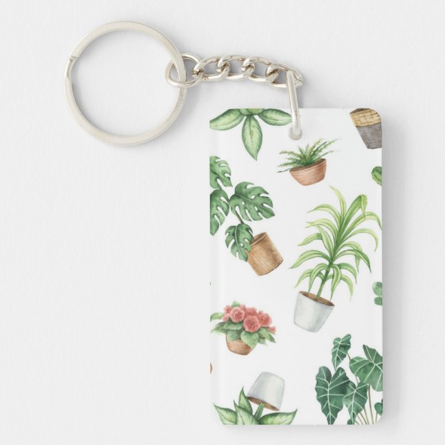 Plant pattern key ring (Front)
