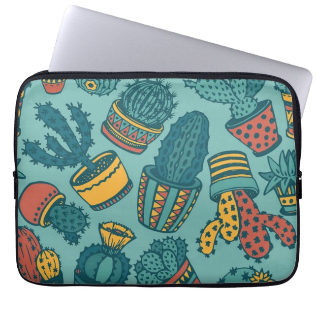 Plant pattern laptop sleeve (Front)