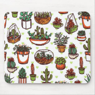 Plant pattern mouse pad