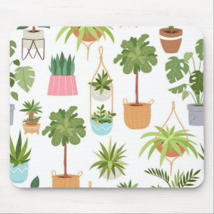 Plant pattern mouse pad