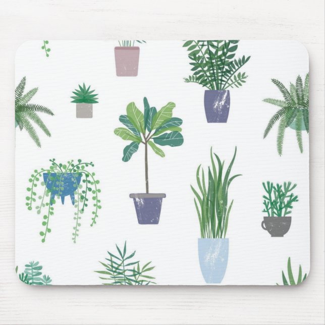 Plant pattern mouse pad (Front)