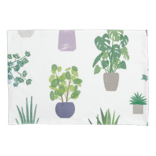 Plant pattern pillowcase