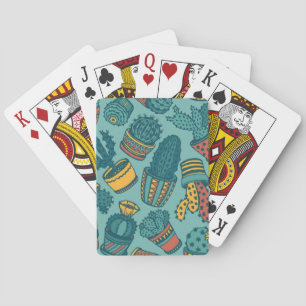 Plant pattern playing cards