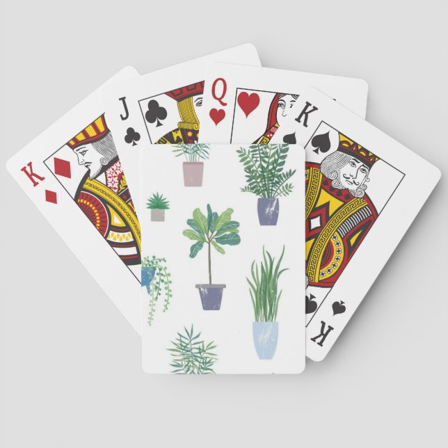 Plant pattern playing cards (Back)