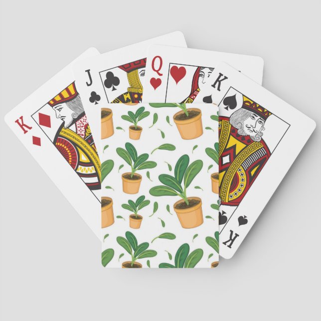 Plant pattern playing cards (Back)