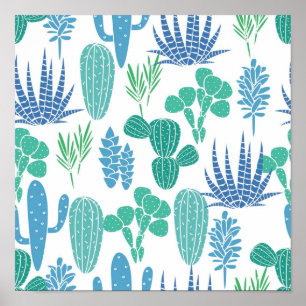 Plant pattern poster
