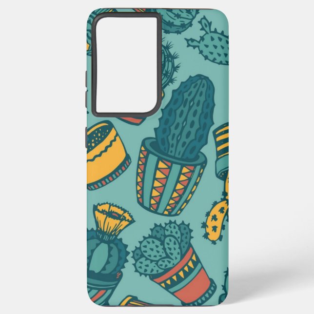 Plant pattern samsung galaxy s21 ultra case (Back)