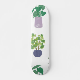 Plant pattern skateboard