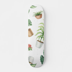 Plant pattern skateboard