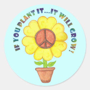 Plant Peace Stickers