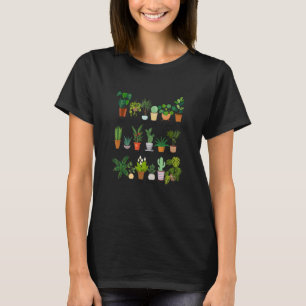 Plant Pots Crazy Plant Lady Planting Gardening Gar T-Shirt