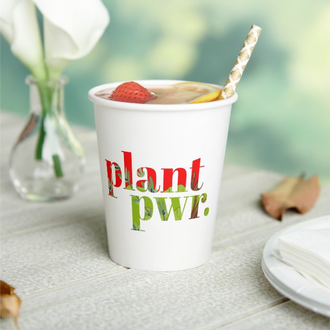 Plant Power Paper cup (Insitu)