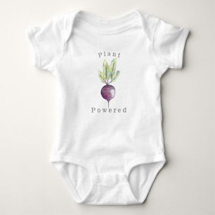 Plant Powered   Beet   Organic Veggie Baby Bodysuit