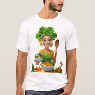 Plant-Powered Chef – Cooking with Kindness T-Shirt