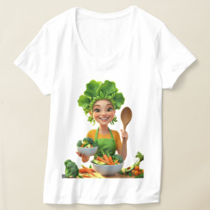 Plant-Powered Chef – Cooking with Kindness T-Shirt