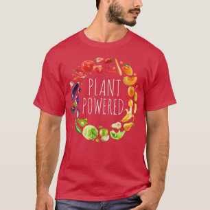 Plant Powered Funny Gym Workout Men Women Vegetari T-Shirt