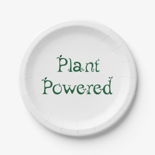 Plant Powered Paper Plate (Front)