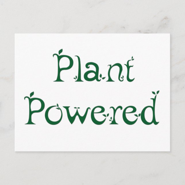 Plant Powered Postcard (Front)