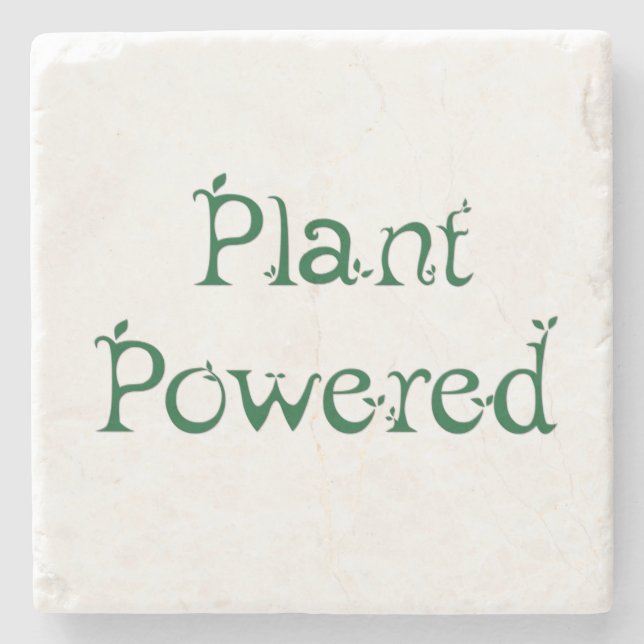 Plant Powered Stone Coaster (Front)