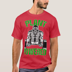 Plant Powered Vegan Gym Vegan Workout Fitness Gif T-Shirt